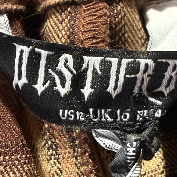 Disturbia Milo Check Button Down Midi Skirt - Picture 8 of 10